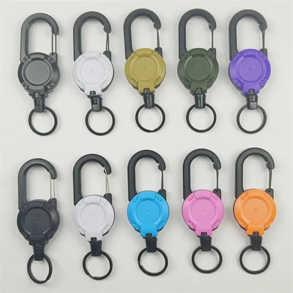 Outdoor Accessories Backpack Wire Rope Retractable Keychain