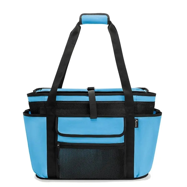 Beach Tote Bag with Cooler Compartment