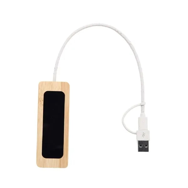 Eco USB Hub with Bamboo and Wheat Straw Housing
