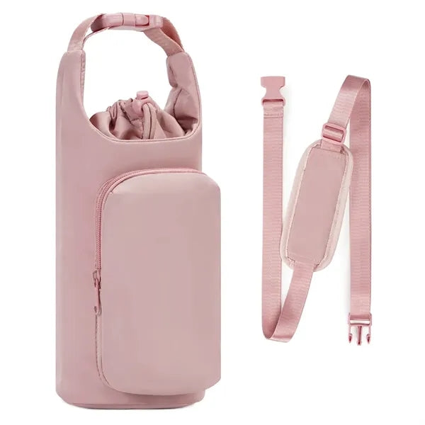 Large-Capacity Crossbody Water Bottle Holder