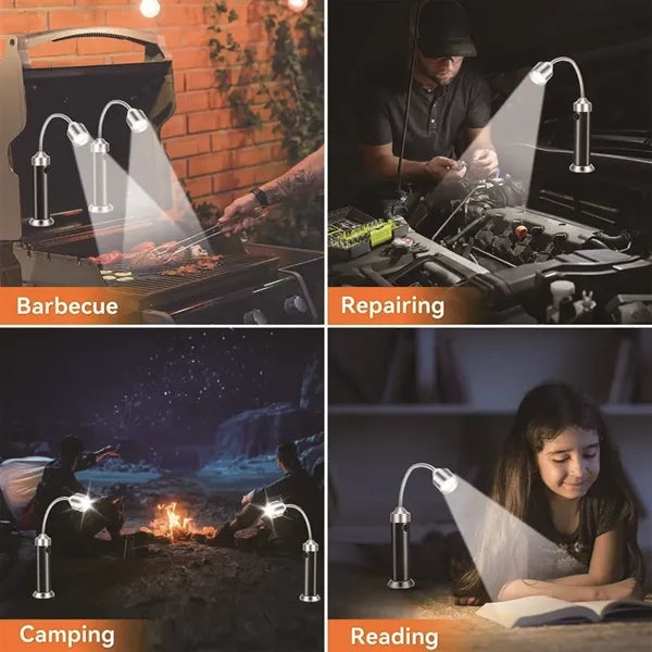 Barbecue Grill Light Wth Magnetic Base & Flexible Goose