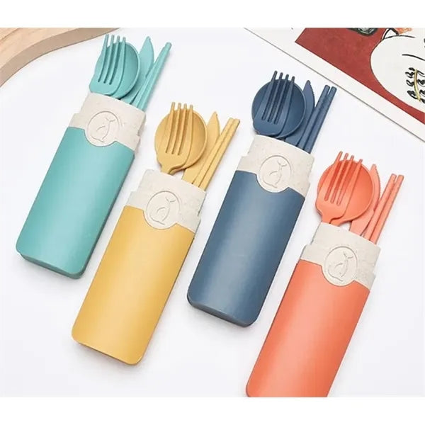 PortableTravel Utensil Set with Case