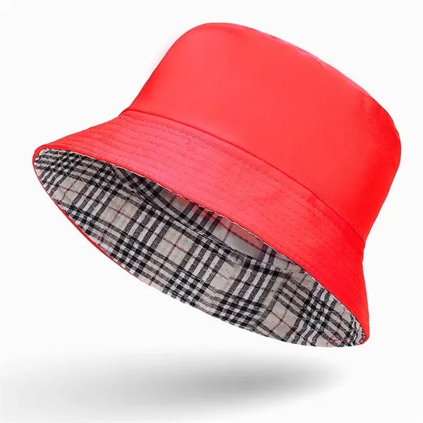 Double-sided pure cotton fisherman hat