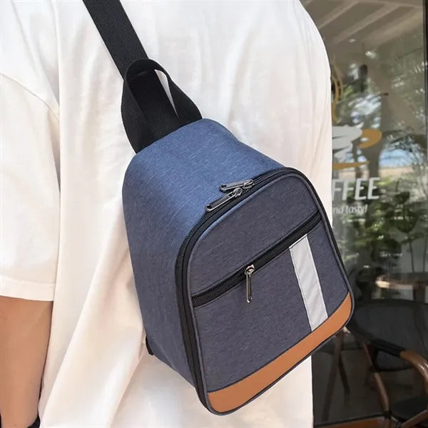 Single Shoulder Sling Insulated Lunch Bag