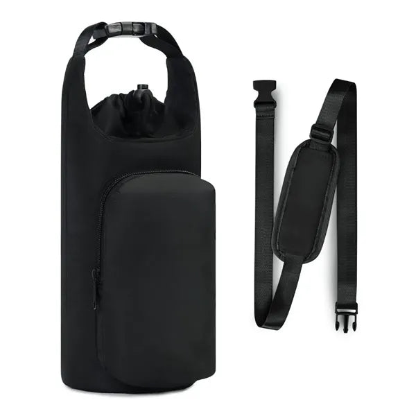 32Oz. 40Oz. Tumbler Insulated Water Bottle Carrier Black Bag