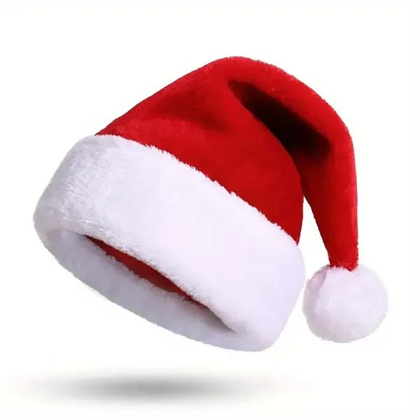 Comfortable Thickened Plush Classic Red Santa Claus Hats