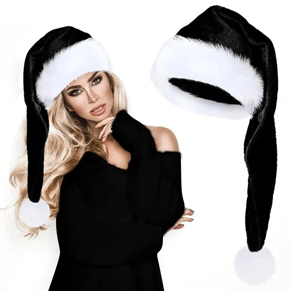 Unisex Velvet Christmas Hat For New Year