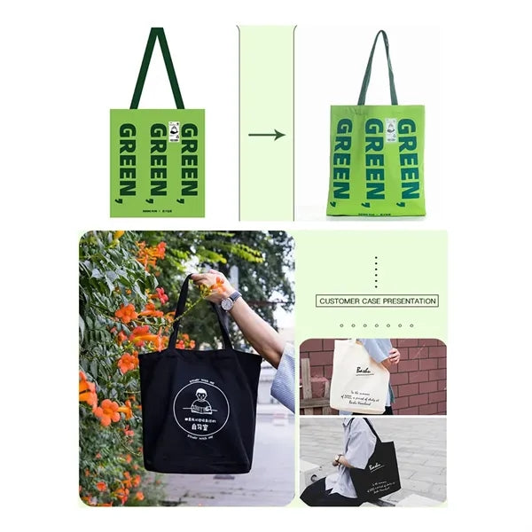 13" x 16" 100% Cotton Shopping Bag With Handles
