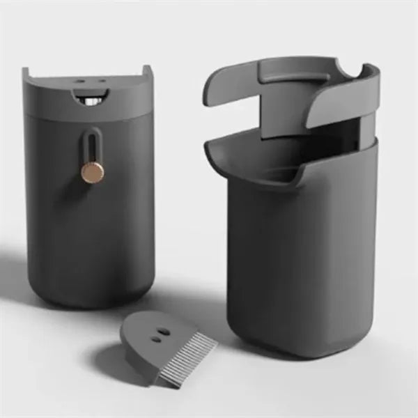 0.5L Hanging Desktop Trash Can with Broom Brush