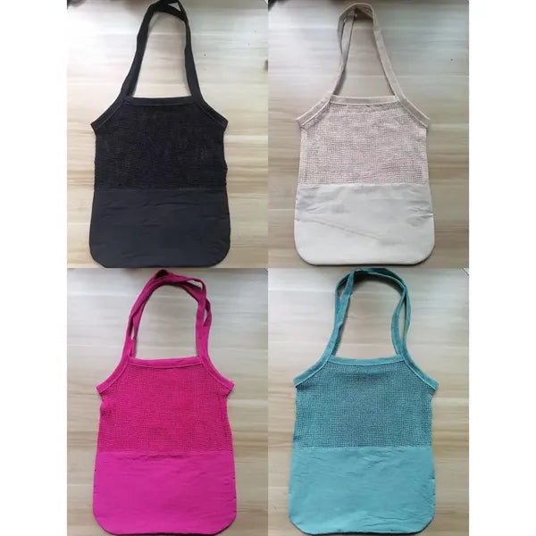 Eco-friendly Shopping Grocery Cotton Mesh Tote Bag