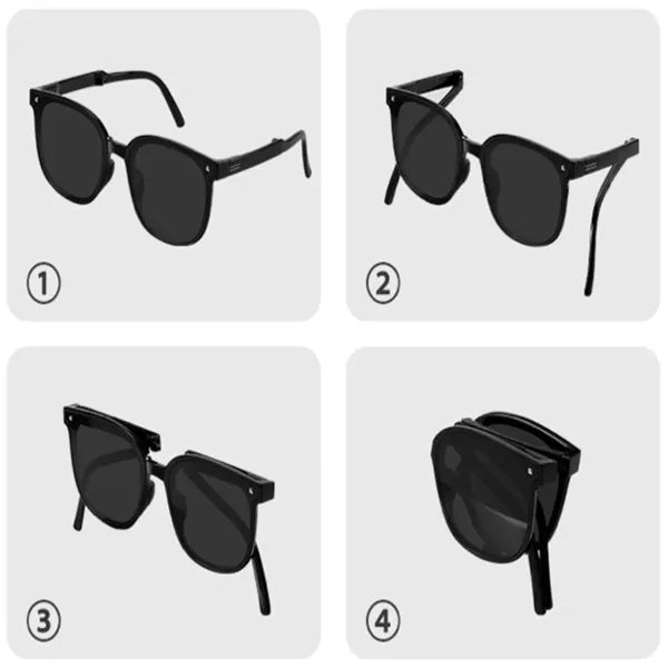 Oversized foldable Large Rectangle UV Protection Sunglasses