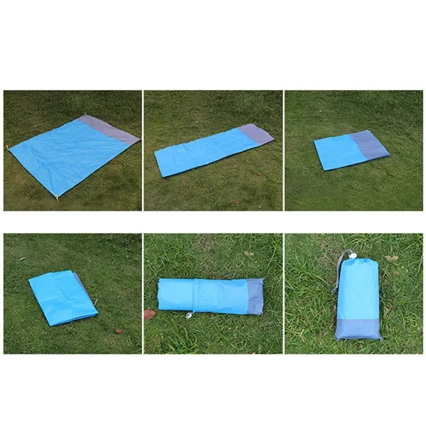 Foldable Waterproof Sandproof Pocket Beach Blanket Mat