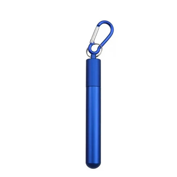 Collapsible Straw Set With Carabiner