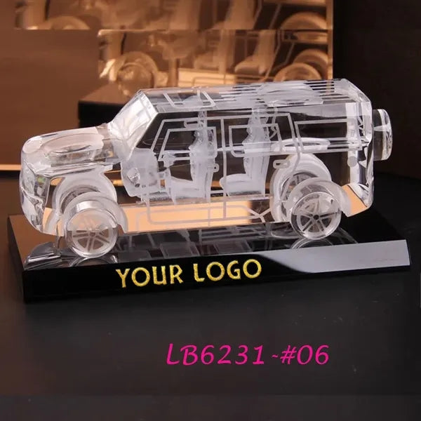3D Crystal Car Award Auto Trophy Sculpture