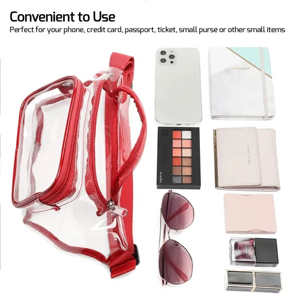 Clear Stadium Fanny Pack With Strap