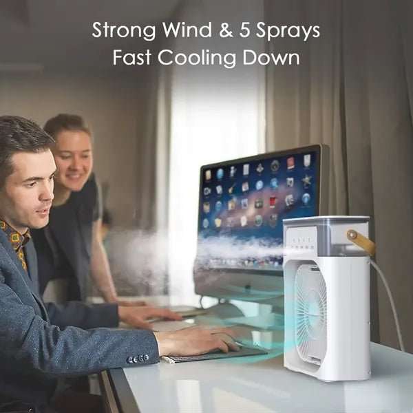 Portable Air Conditioner Cooler Fan with Water Mist Spray