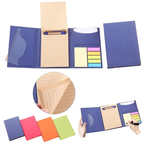 Multifunctional Kraft Paper Notebook Set With Pen And Tools