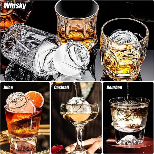Silicone Rose Ice Cube Tray Mold
