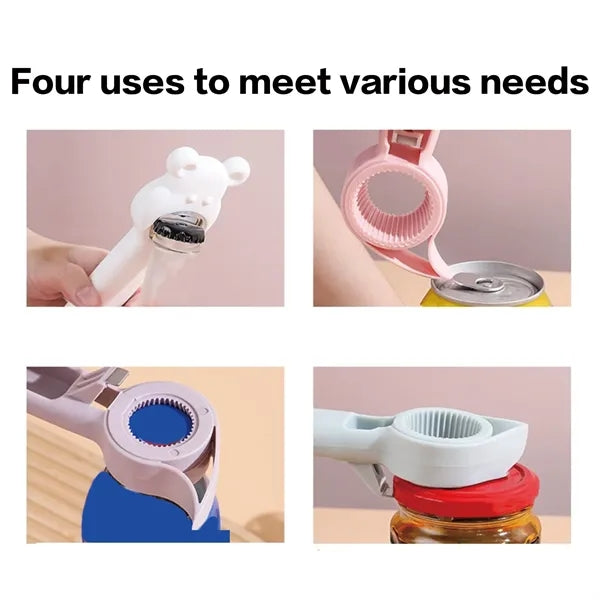 Bear-Shaped 4-In-1 Multi-Tool Opener