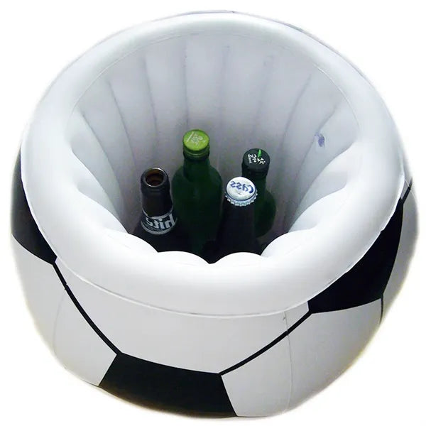 Inflatable PVC Soccer Ball Beverage Cooler Ice Bucket