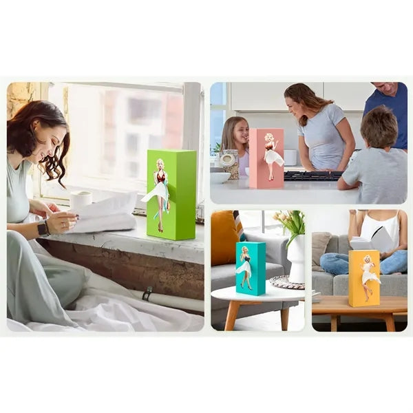 Cartoon Anime Girl Tissue Box