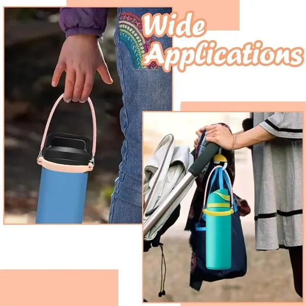 Silicone Hanging Water Bottle Cup Sleeve Ring