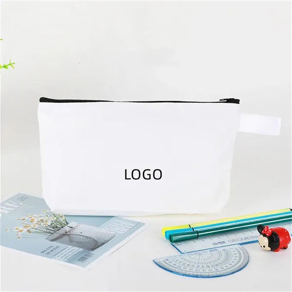 Canvas Zipper Pencil & Pen Case