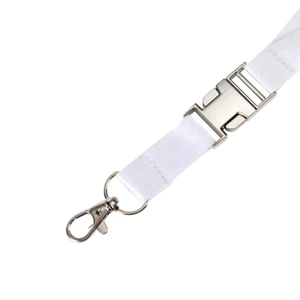 3/4"Bamboo Fiber Lanyard with Luxury Metal Buckle