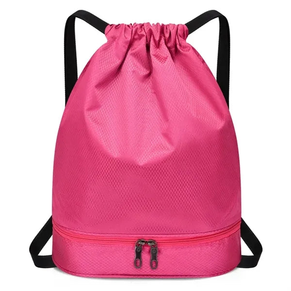 Waterproof Unisex Drawstring Backpack Sports Gym Bag