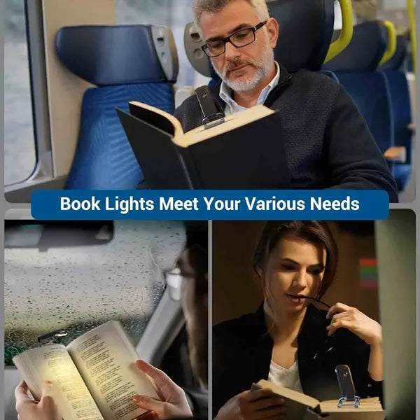 Mini Night Light Book Clip Lamp