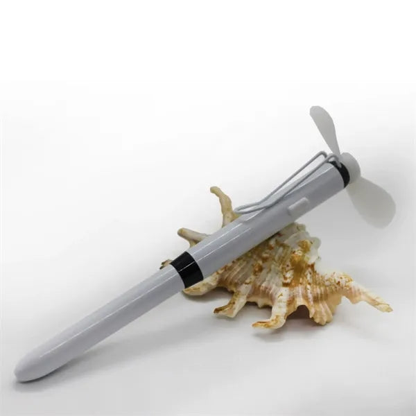 Metal Ballpoint Pen With Handheld Fan