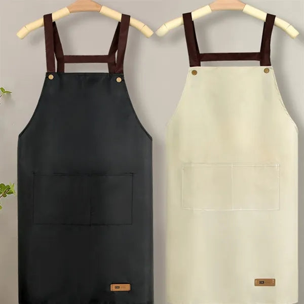 Pocketed Cotton Apron, Adjustable, Daily Use