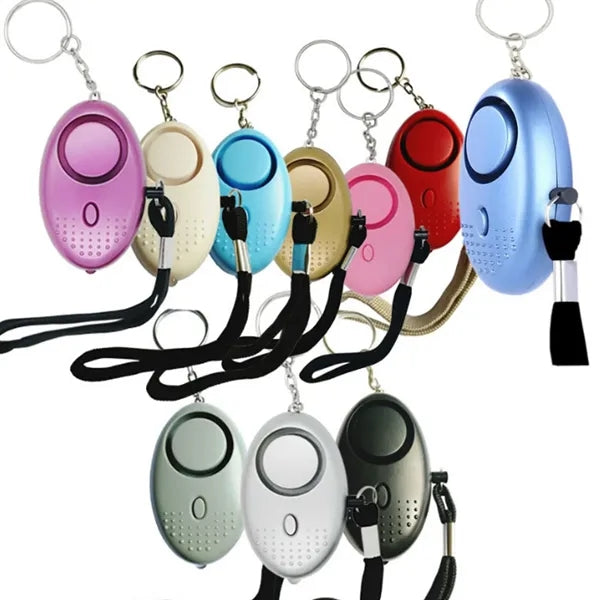 130DB Safety Alarm Keychain W/ LED Light