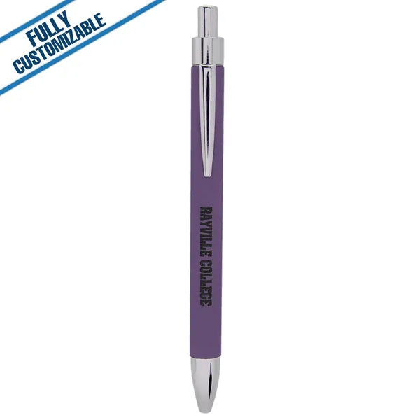 Engraved Leatherette Pen - Fully Customizable