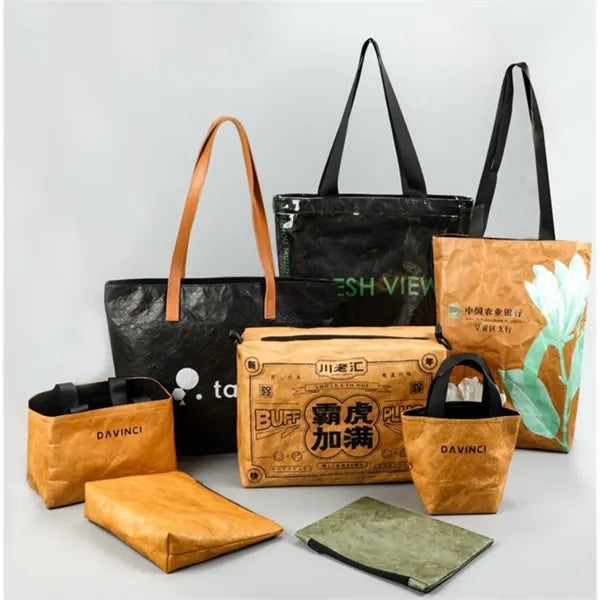 Waterproof Washable tyvek Tote Bag, Lightweight & Durable