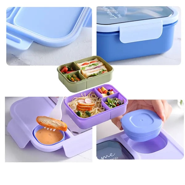 Compartment Adult And Kids Bento Lunch Box
