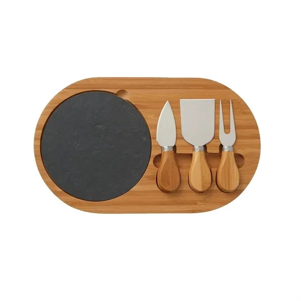 Portable Bamboo Cutting Board Set