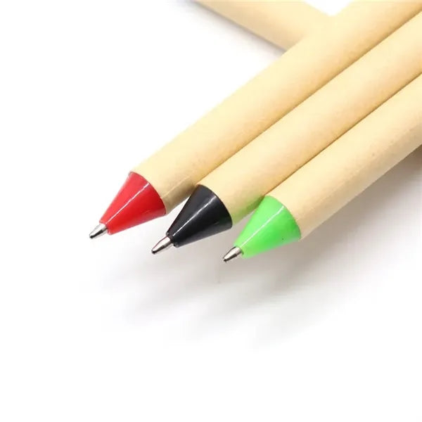 Pencil-Look Kraft Pen- Click Ballpoint for Promos & Gifts
