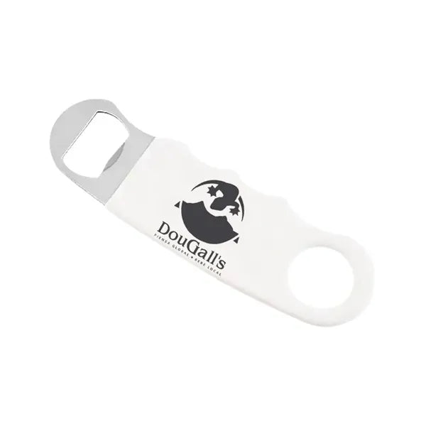 White Hand Grip Flat Bottle Opener
