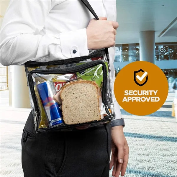 PVC Clear Lunch Bag with Adjustable Shoulder Strap