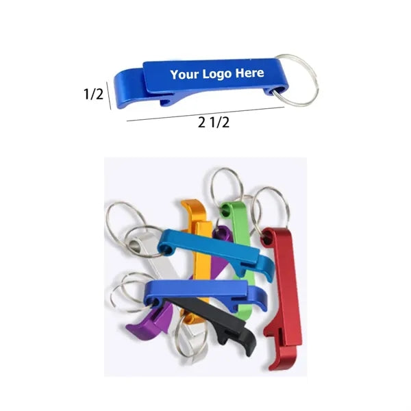 Aluminum Bottle Opener Key Ring