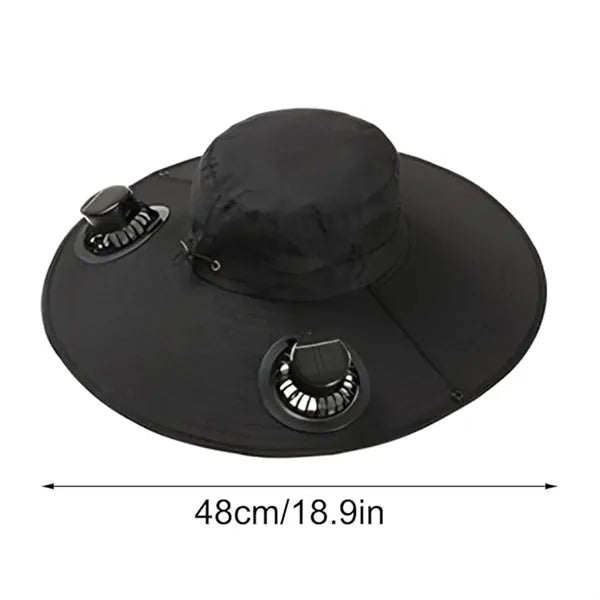 Hat With Fans Solar Power