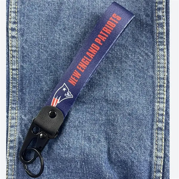 Woven Tactical Keychain with Metal Clip and Keyring