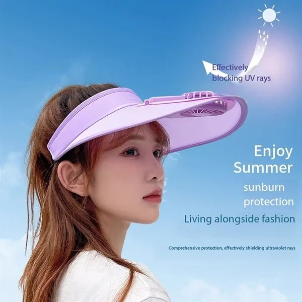 Usb Charging Sun Visor Hat