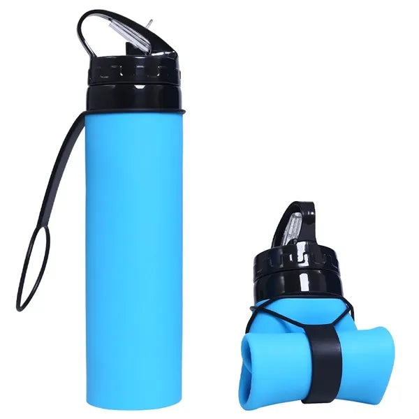 20 Oz Collapsible Silicone Water Bottle
