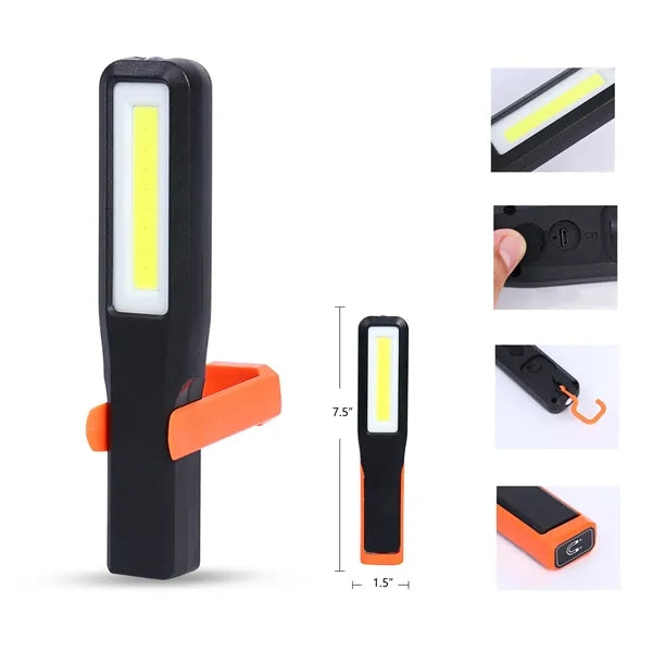 Mini Magnetic COB Rechargeable Work Flashlight