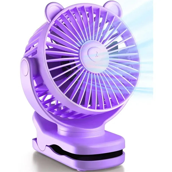 2000 mAh Rechargeable Cartoon Clip-on Fan