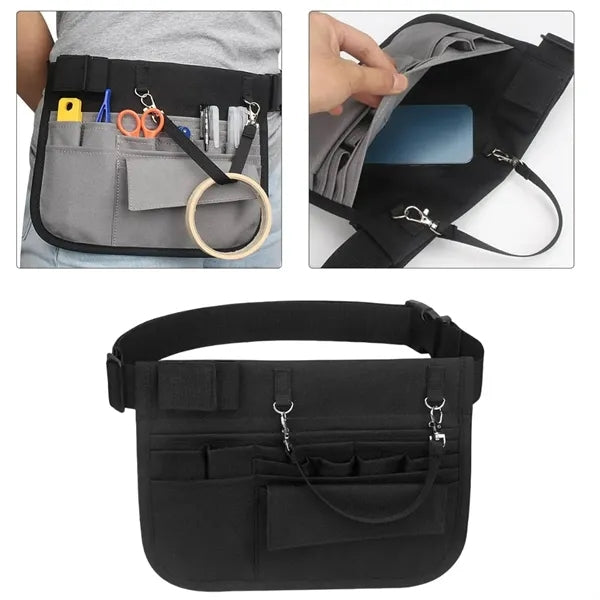 Multi-Pocket Waist Tool Organizer Pouch W/ Adjustable Belt