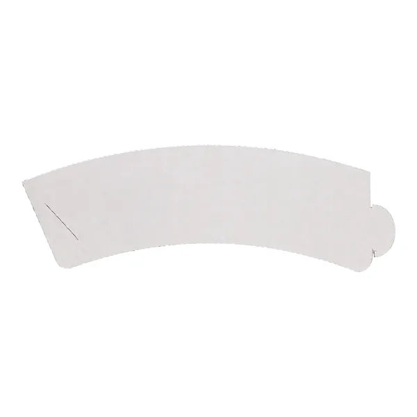 8/9 oz Corrugated Beverage Sleeve - White