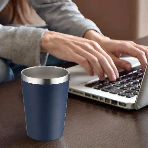 12oz. Stainless Steel Coffee Travel Mug w/ Straw